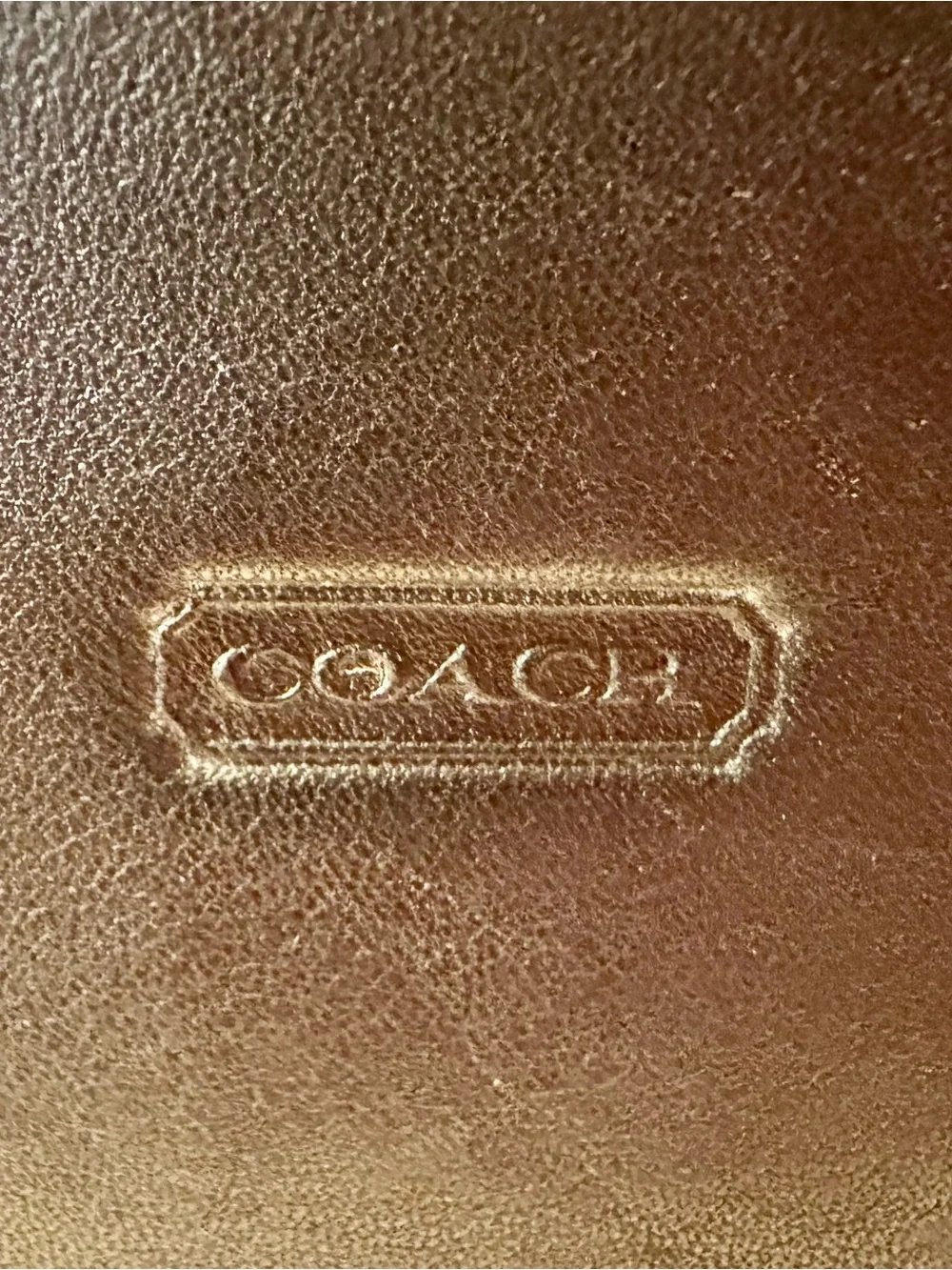 VINTAGE RARE Coach Black Leather Dome Cosmetic Case Pouch Style 6988
